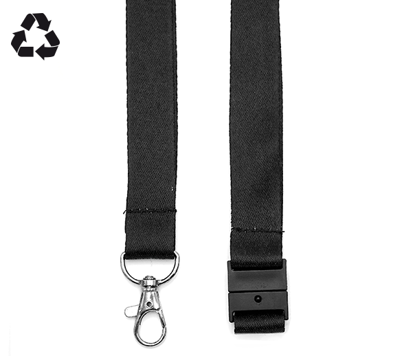 Svart (Black) - rPET  - Säkerhetssplit - 20 mm